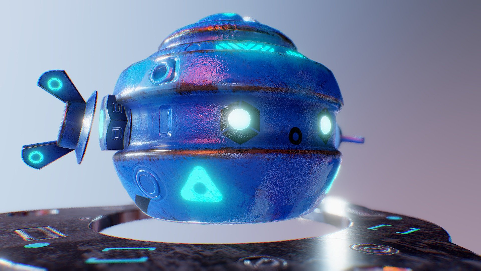 BOT ZUN ANIMATION by Oscar Creativo 3d model