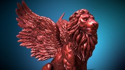 Winged Lion statue