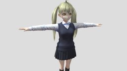 【Anime Character】Alex/Alice (V2/Unity 3D)