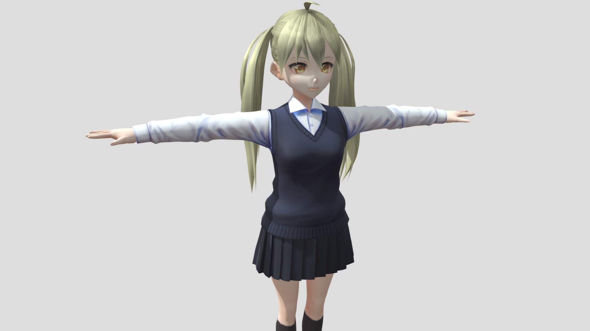 【Anime Character】Alex/Alice (V2/Unity 3D) 3d model