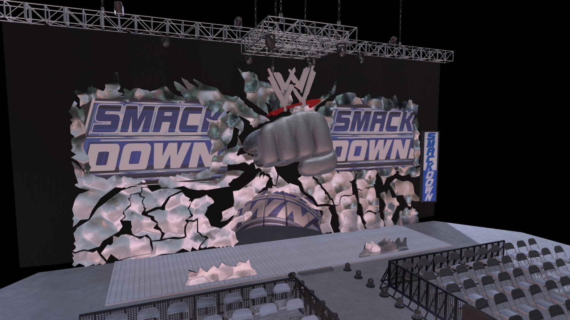 WWE Smackdown Arena 2003-2005 3d model