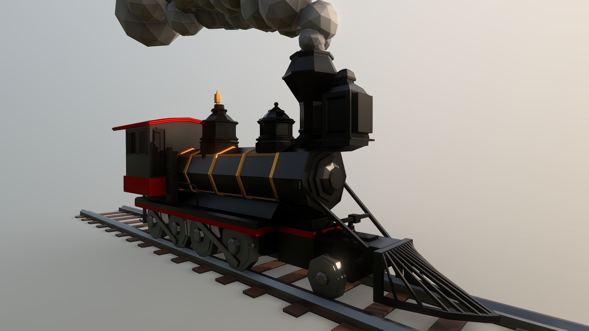 Low Poly Train 3d model