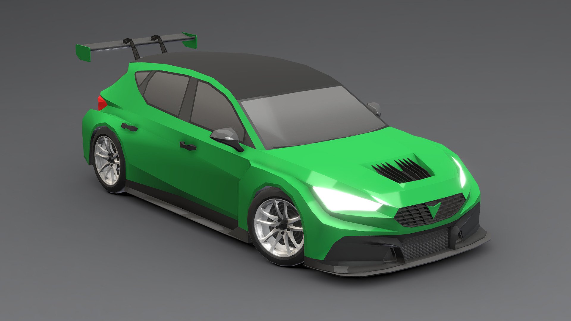 Cupra Leon Review 2022 Low-poly 3D 3d model