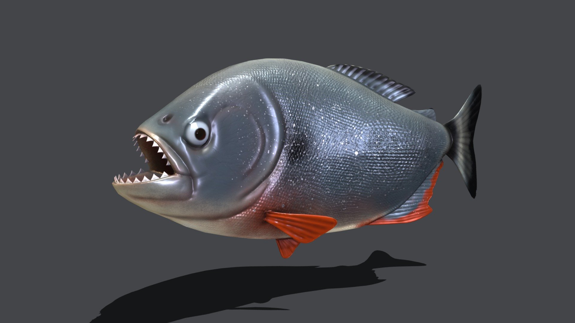 Piranha 3d model