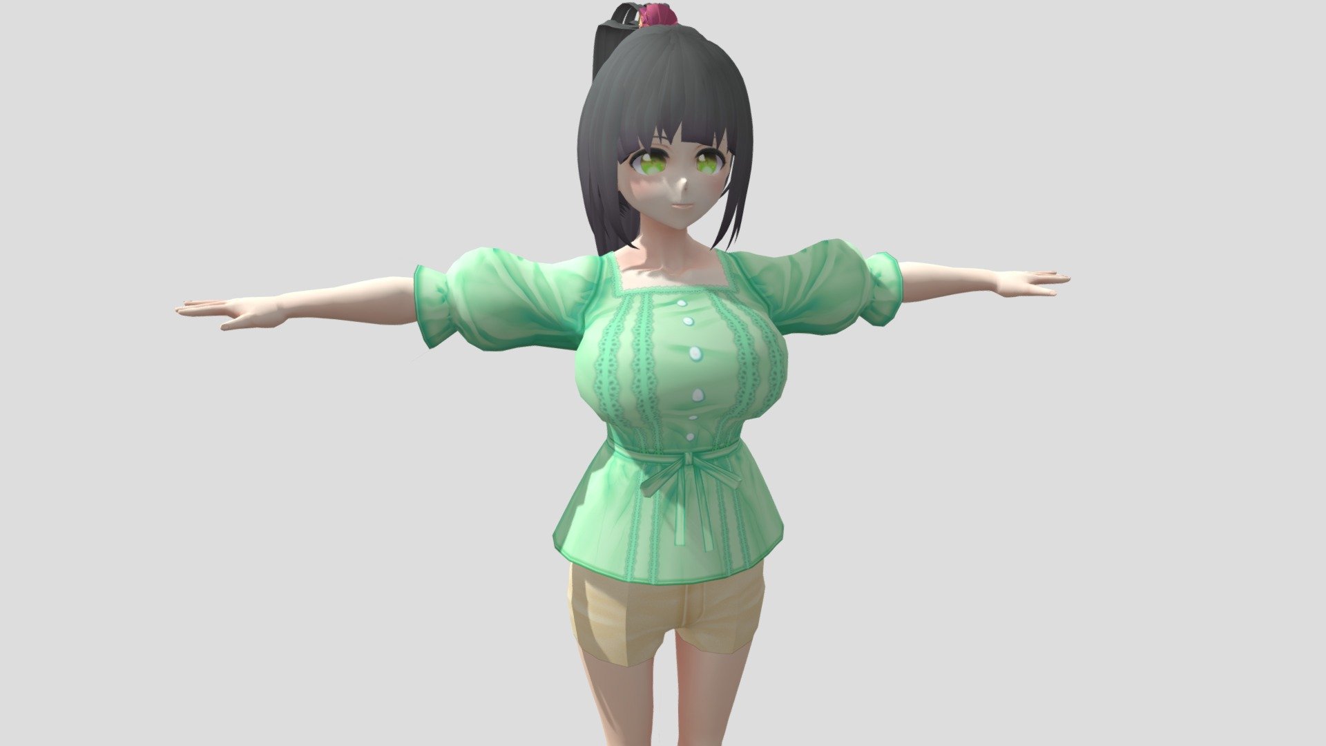 【Anime Character】Janna (V2/Unity 3D) 3d model