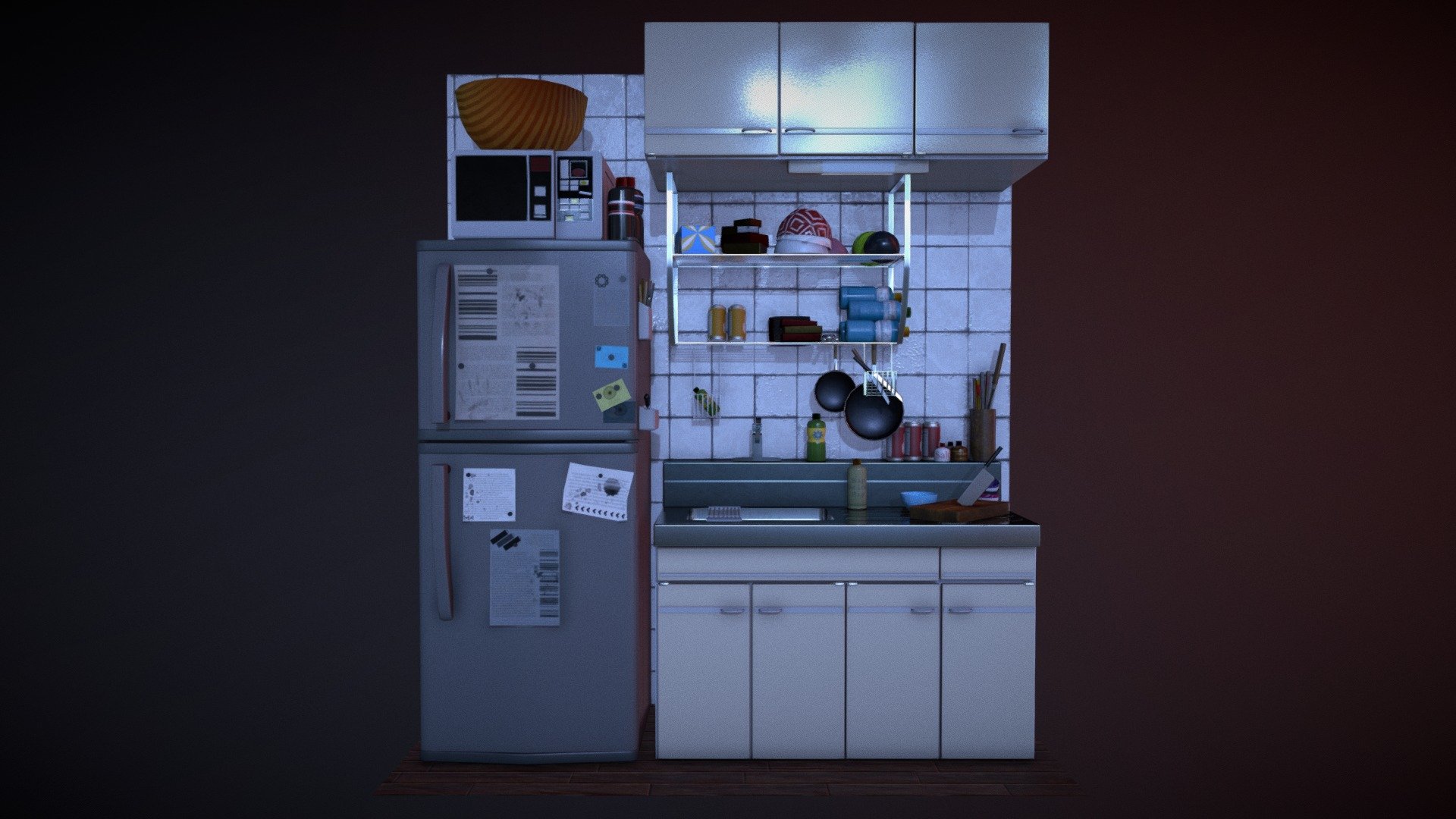 Kitchen Counter 3d model