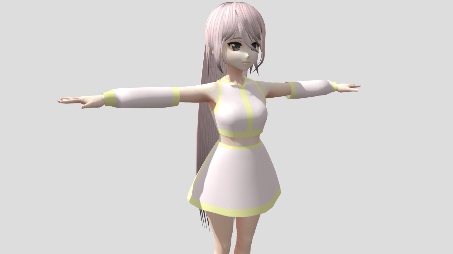 【Anime Character / alex94i60】Saki (Cheerleaders) 3d model