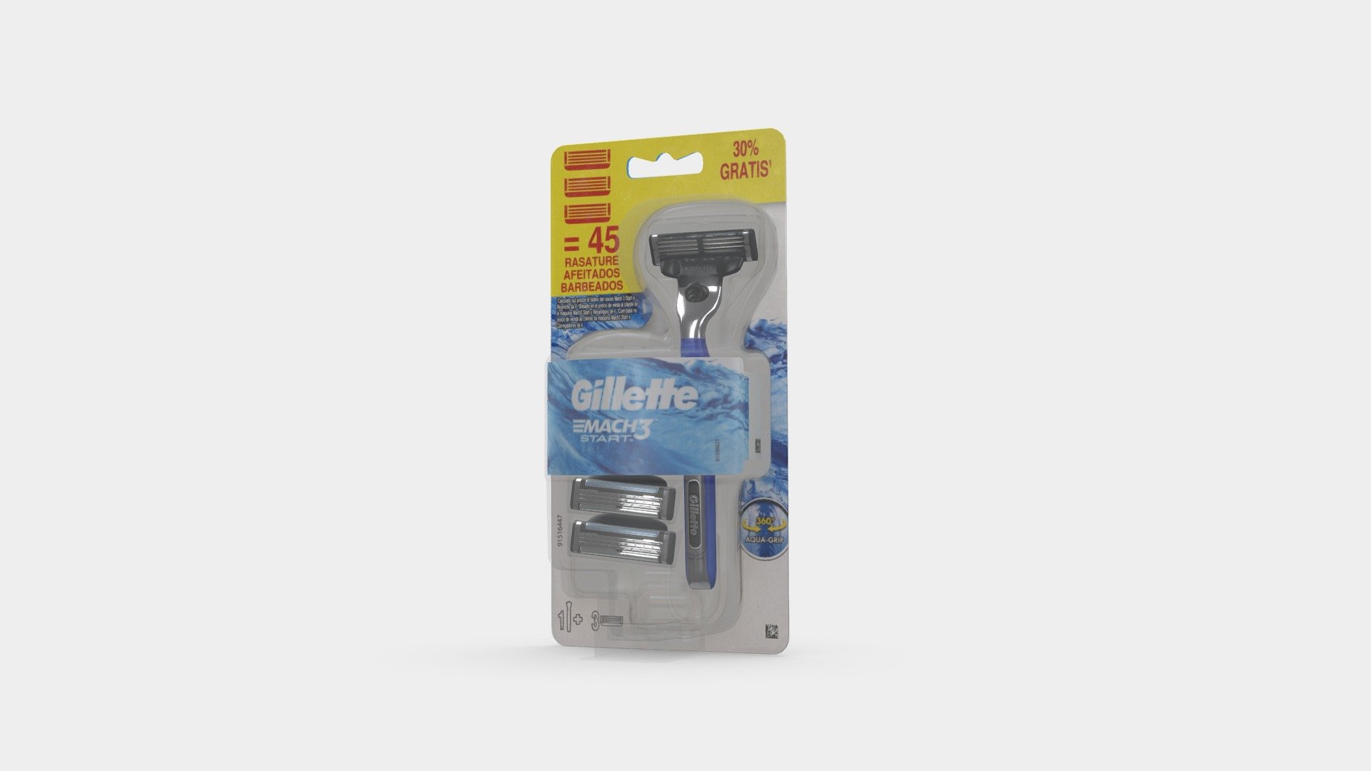 Gillette MACH3 Start 3d model