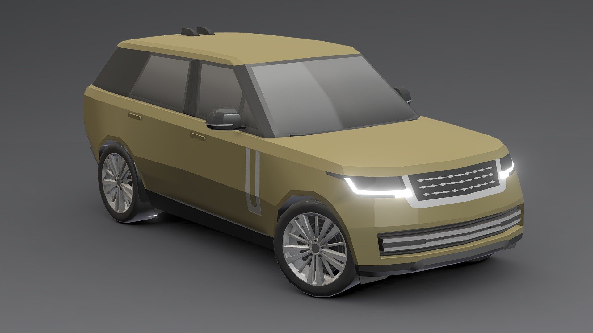 Range Rover 2023 Low-poly 3D 3d model