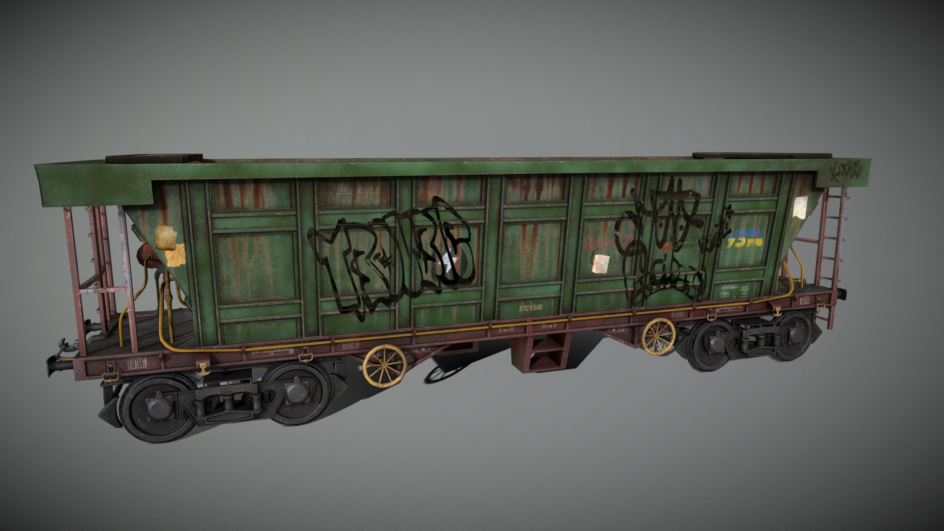 Railway carriage 3d model