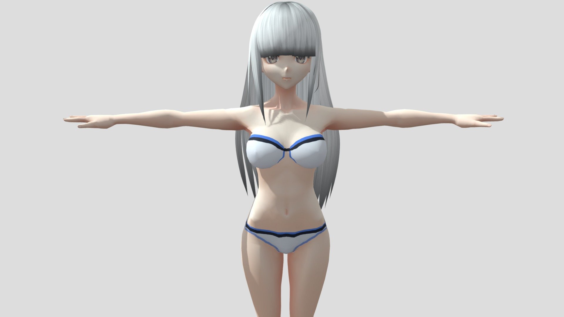 【Anime Character】Ruthless (V2/Unity 3D) 3d model