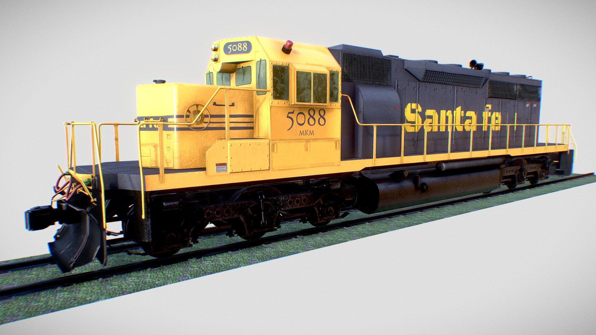 Locomotive Diesel/Electric EMD SD40-2 Realistic 3d model