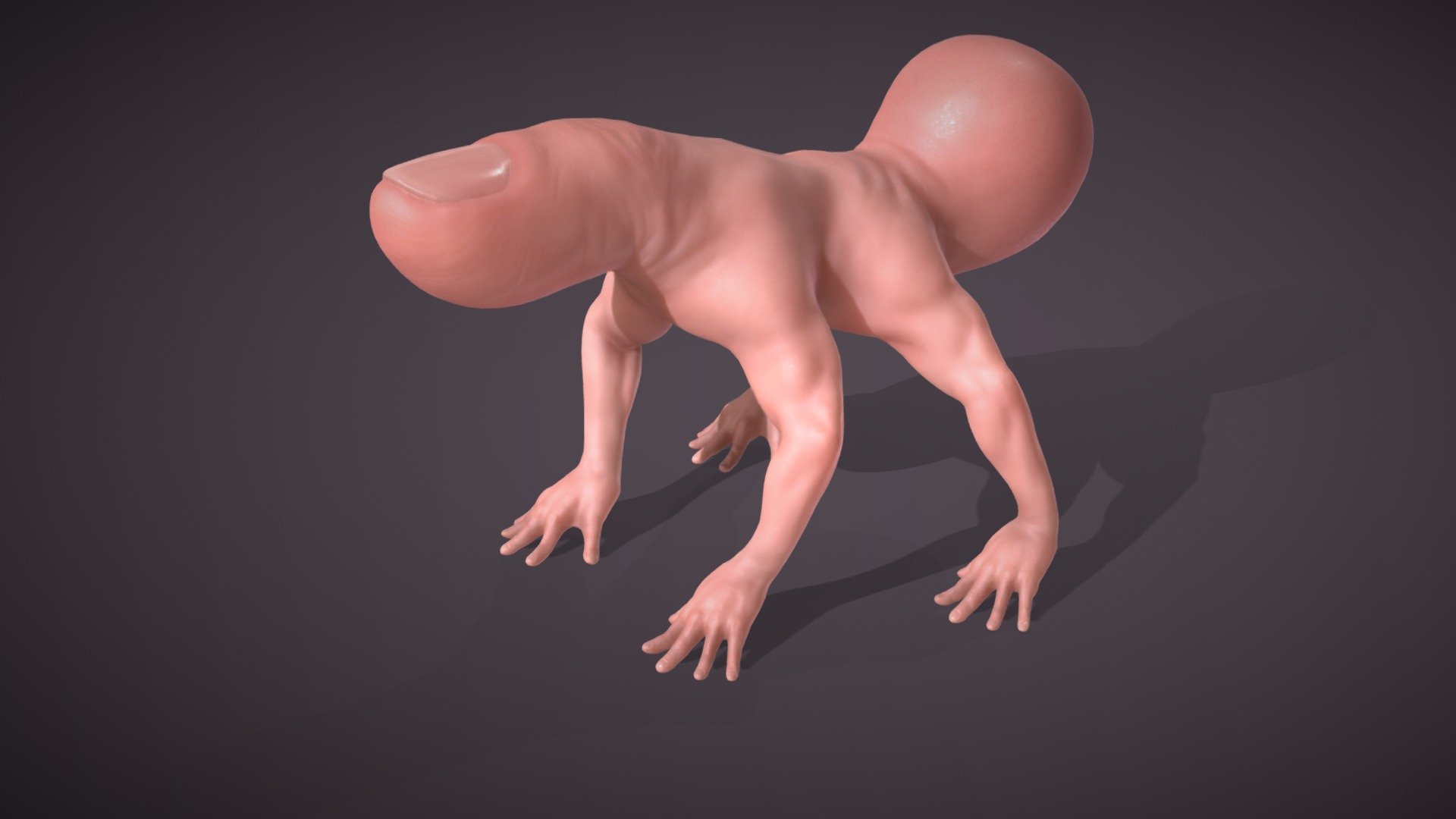 Finger Spider [Rigged + Walk Cycle] 3d model