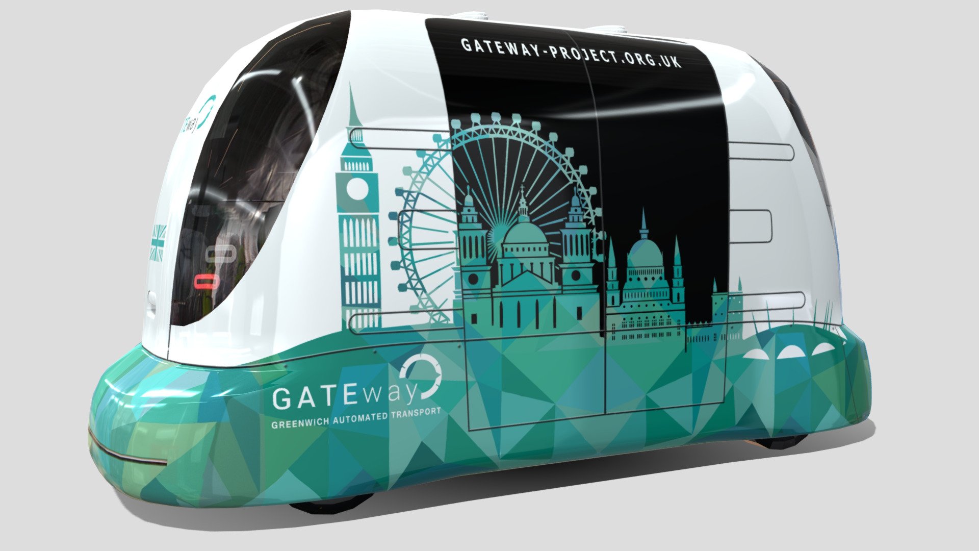 GateWay Driverless bus 3d model