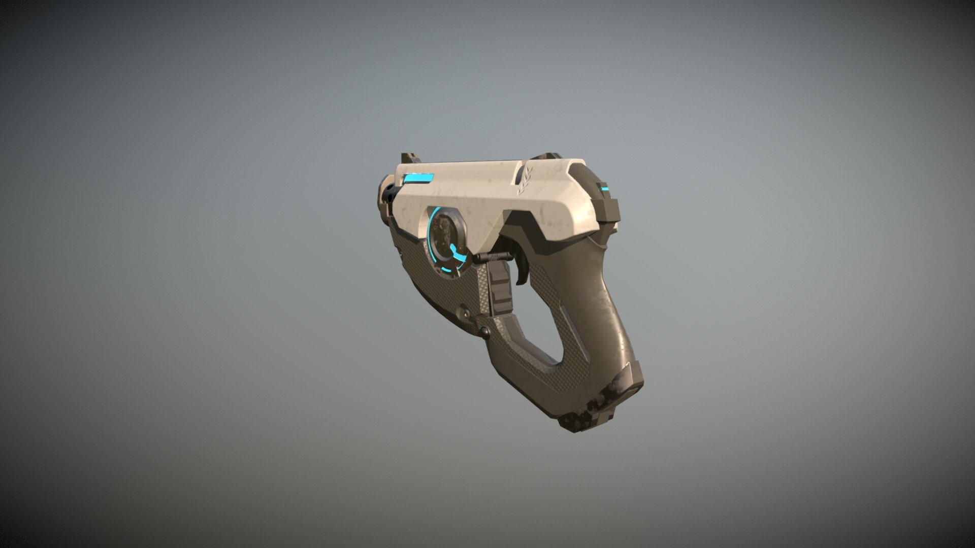 SCI-FI Blaster Handgun 3d model