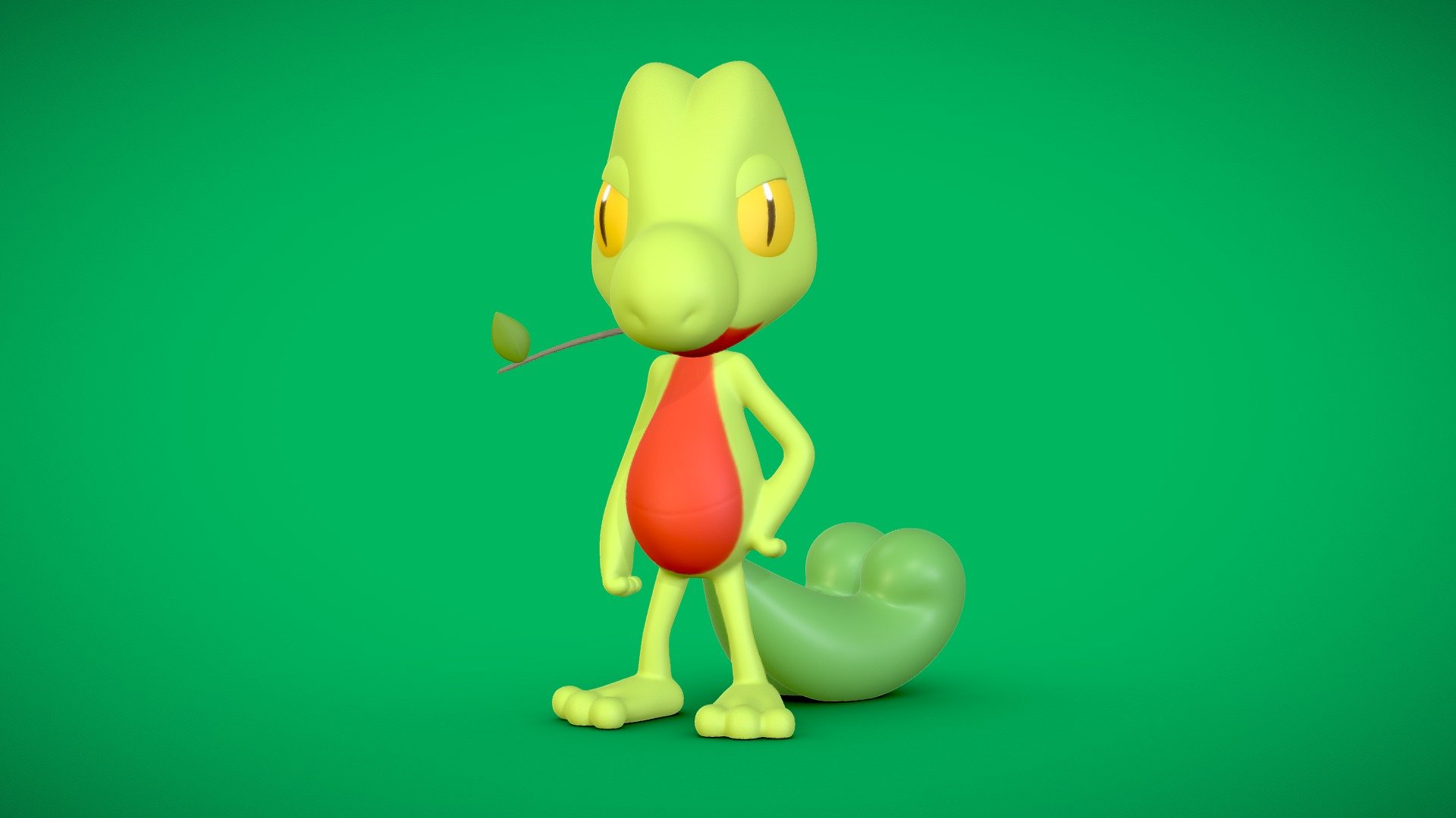 Treecko 3d model