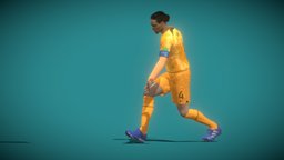 3D Rigged Van Dijk Netherlands Worldcup 2022