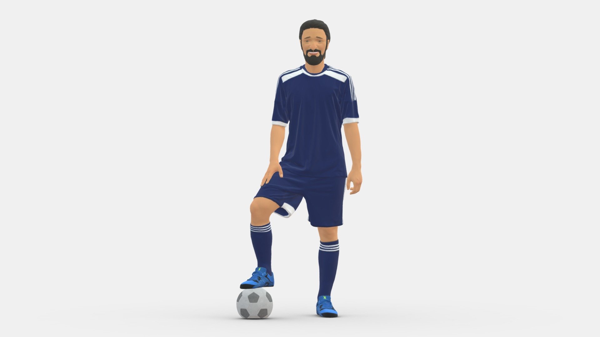 Soccer player 0046 3d model