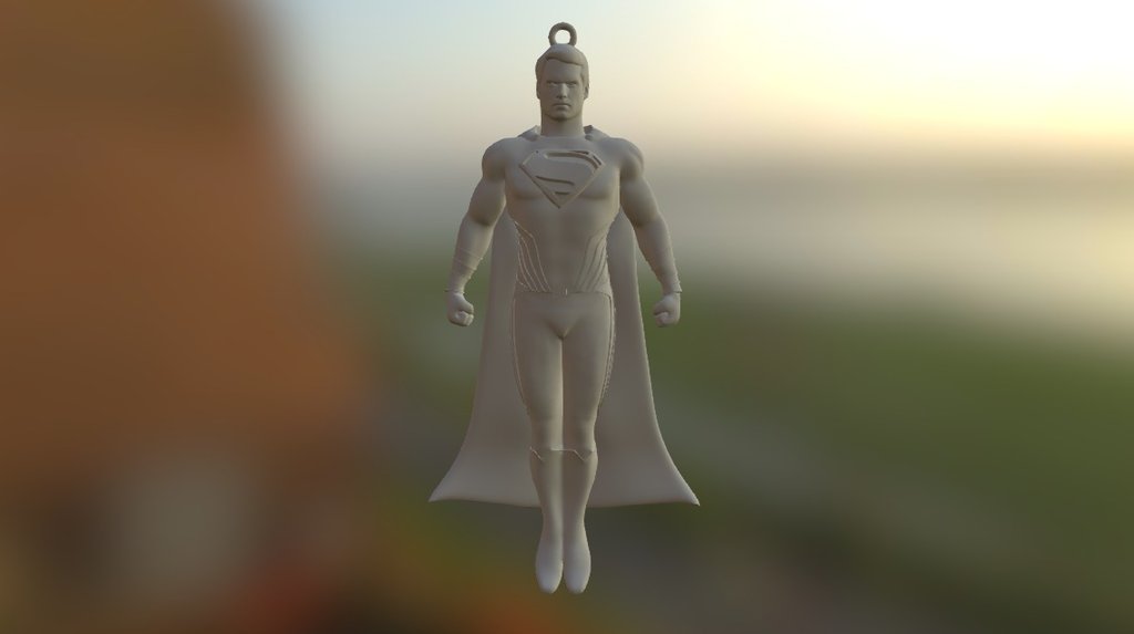 Superman Chaveiro 3d model