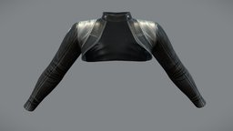 Female Leather Bolero Jacket