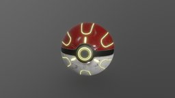 Poke- Ball concept Low Poly