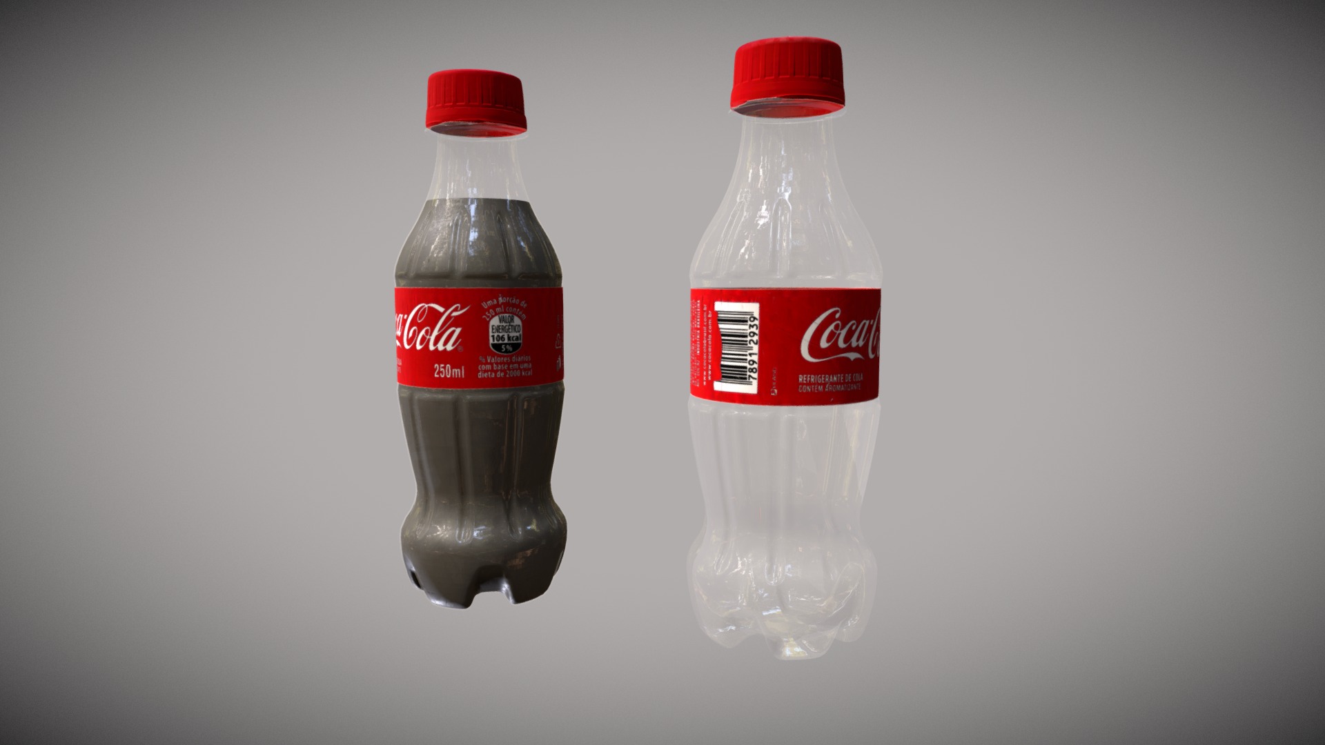 Coca Cola Bottles 3d model