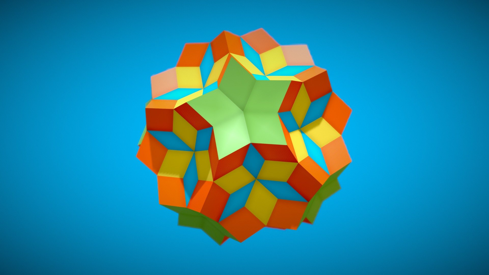 Rhombic Zonogon 3d model