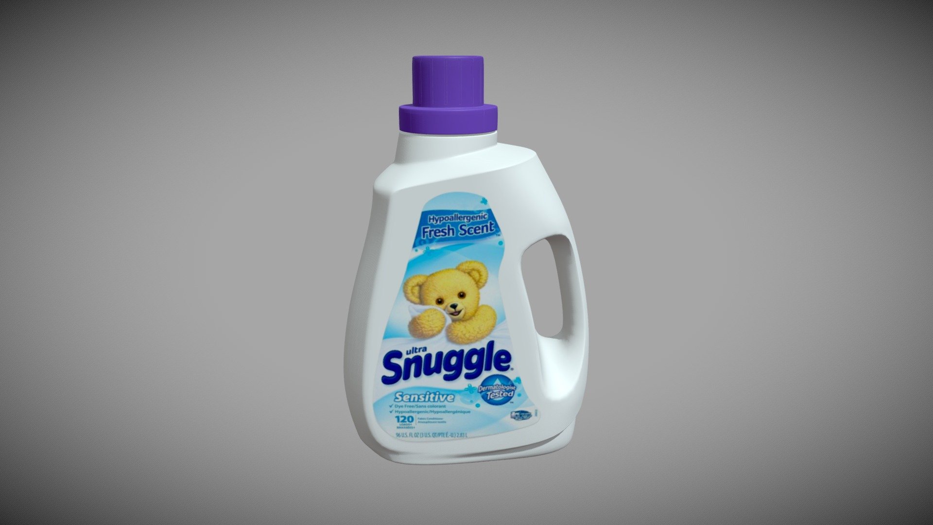 Snuggle Detergent Bottle 3d model