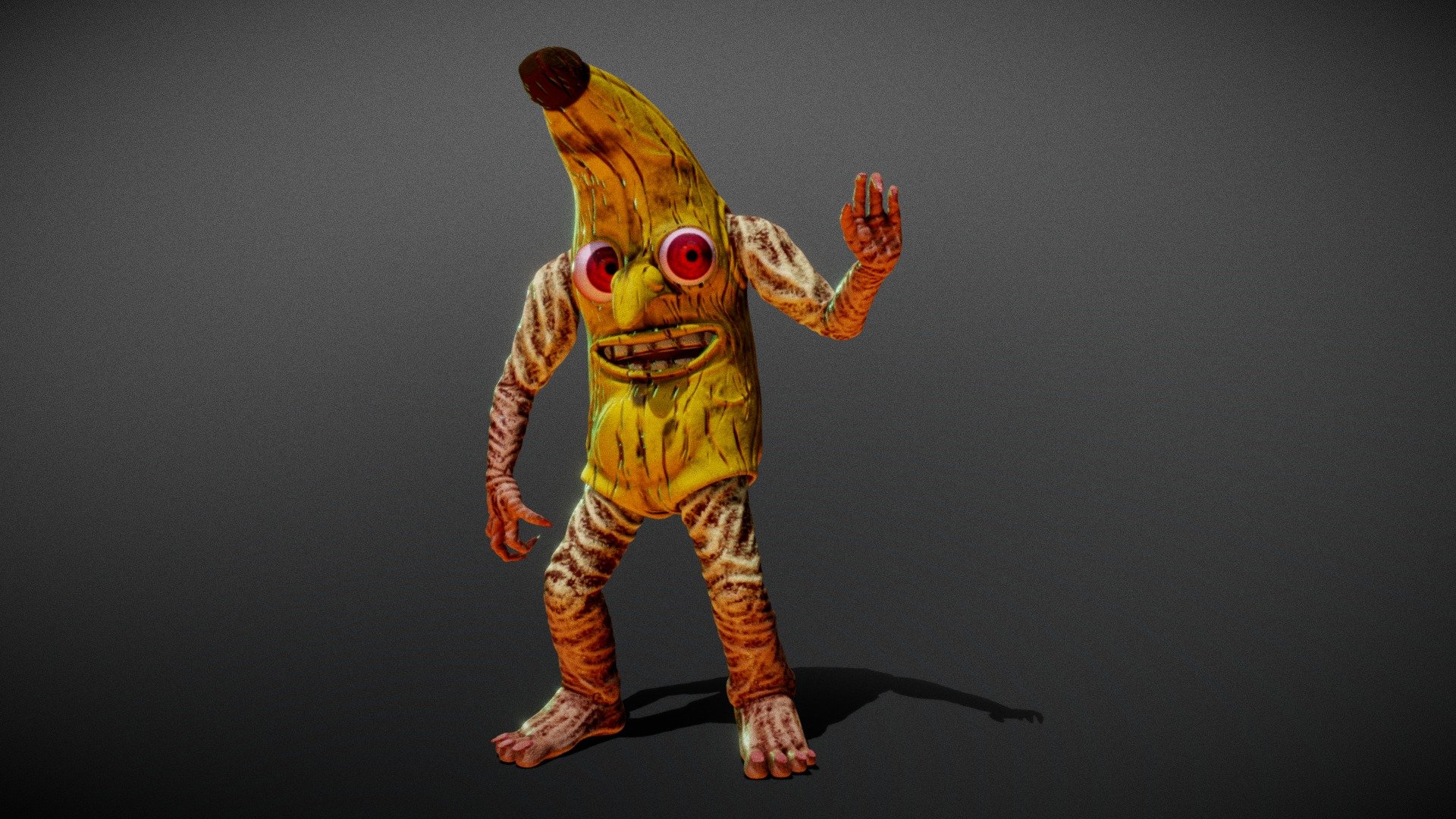 Creepy Banana Brandon 3d model