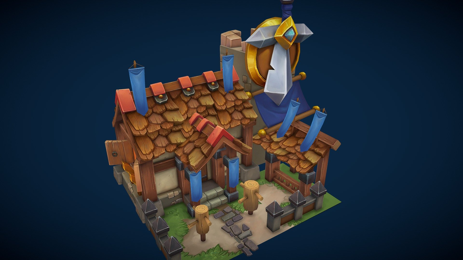 Trainer House 3d model