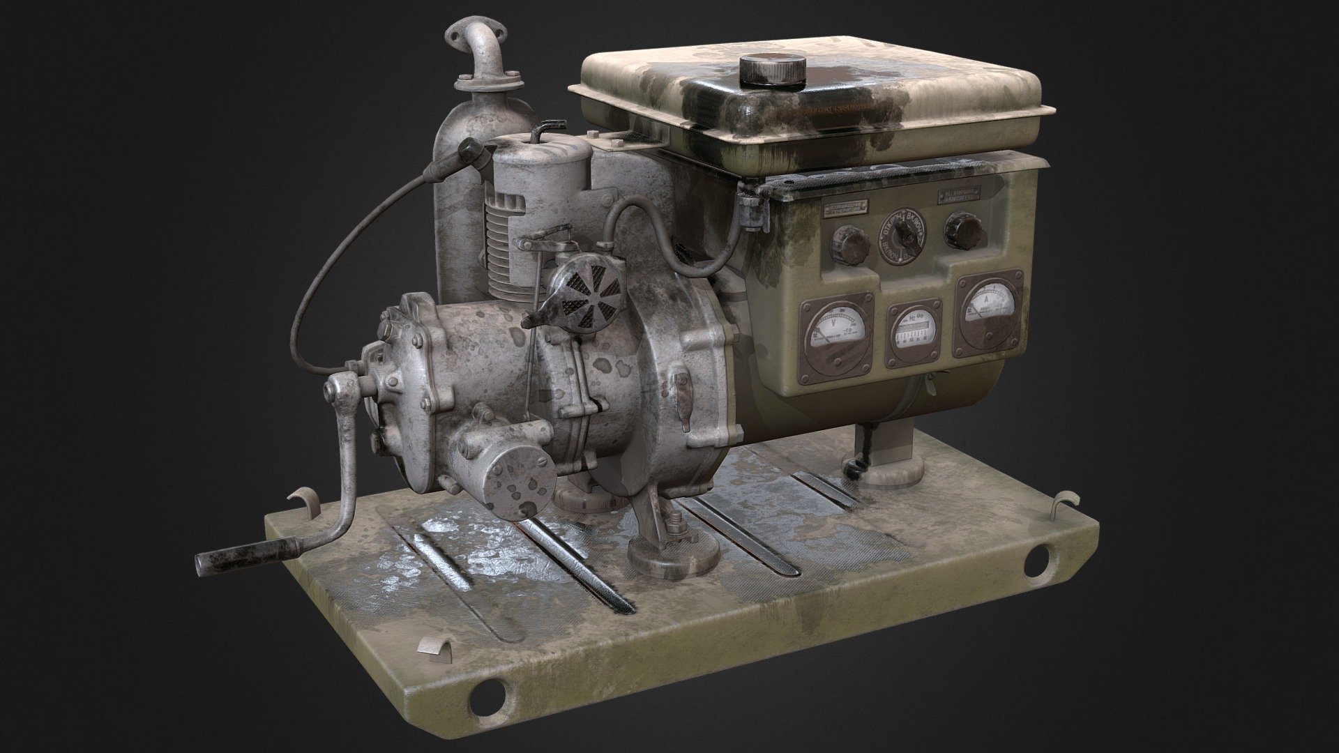 Old generator 3d model