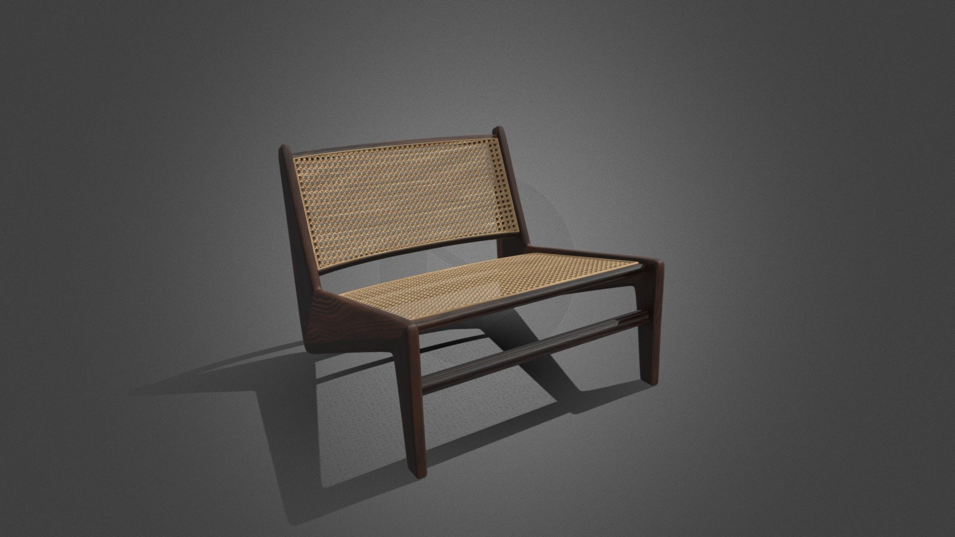 Jeanneret Kangaroo Chair 3d model