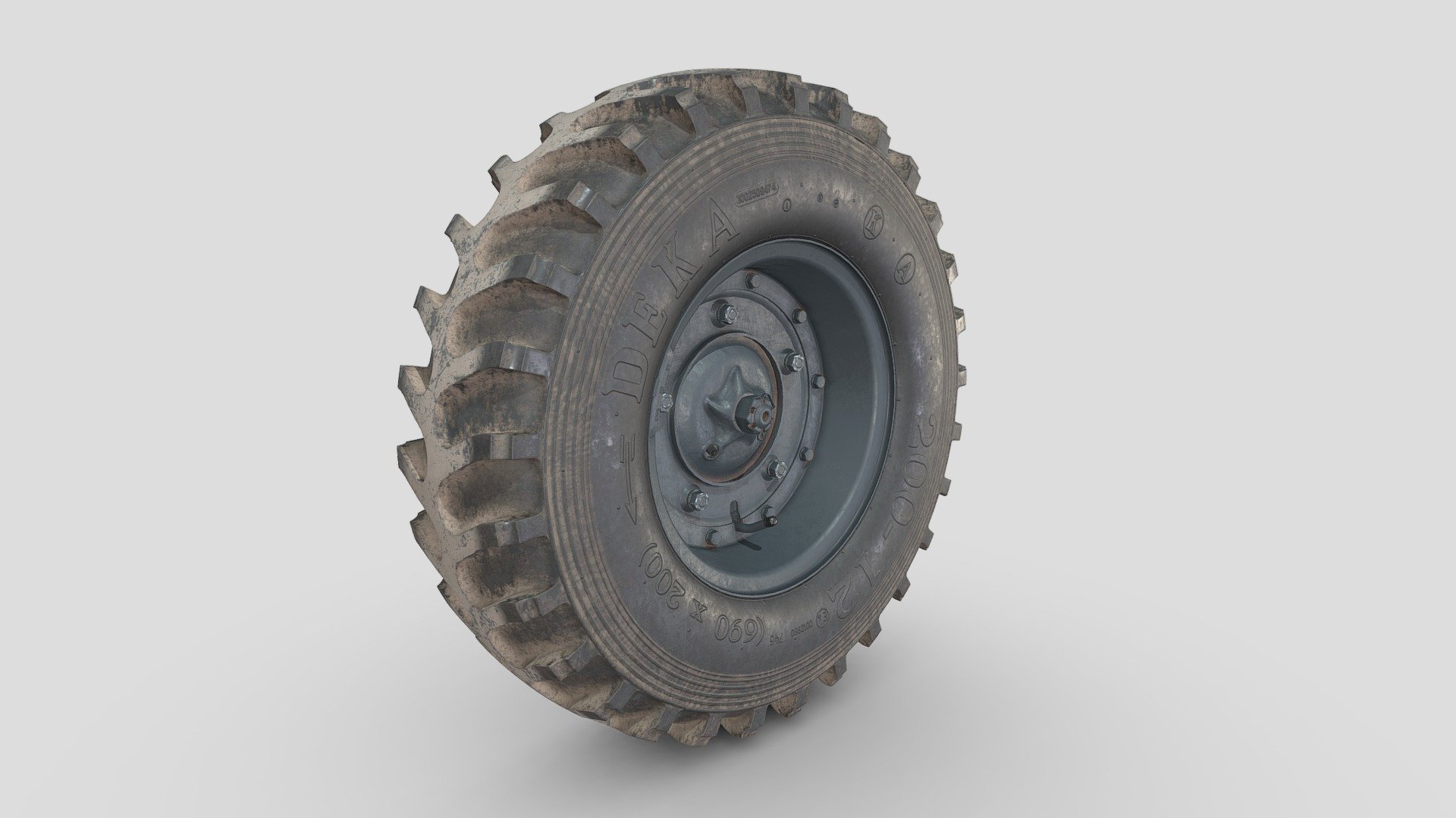 3d model-Schwimmwagen Wheel_Gray. 3d model