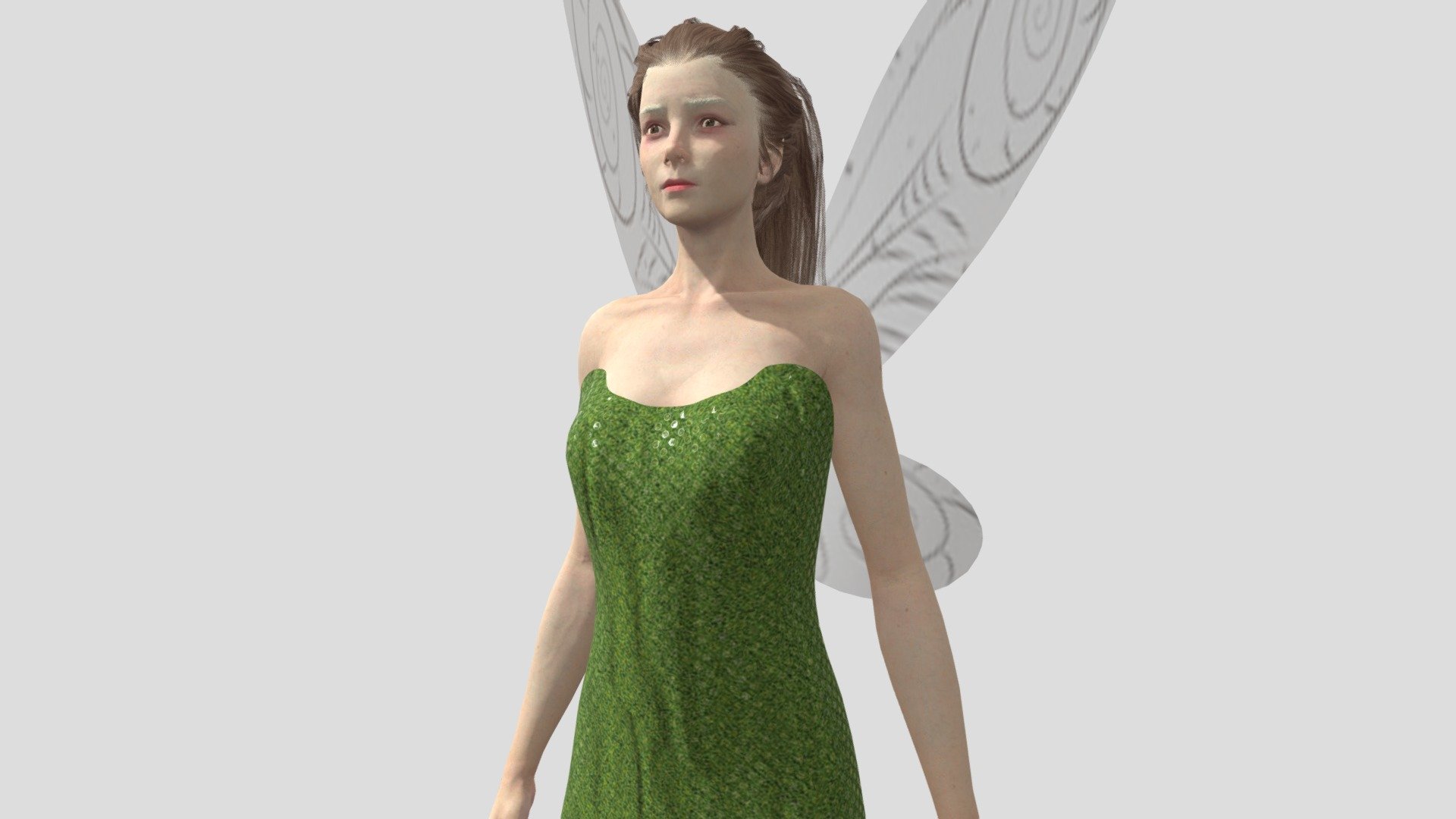 Little fairy angel 3d model