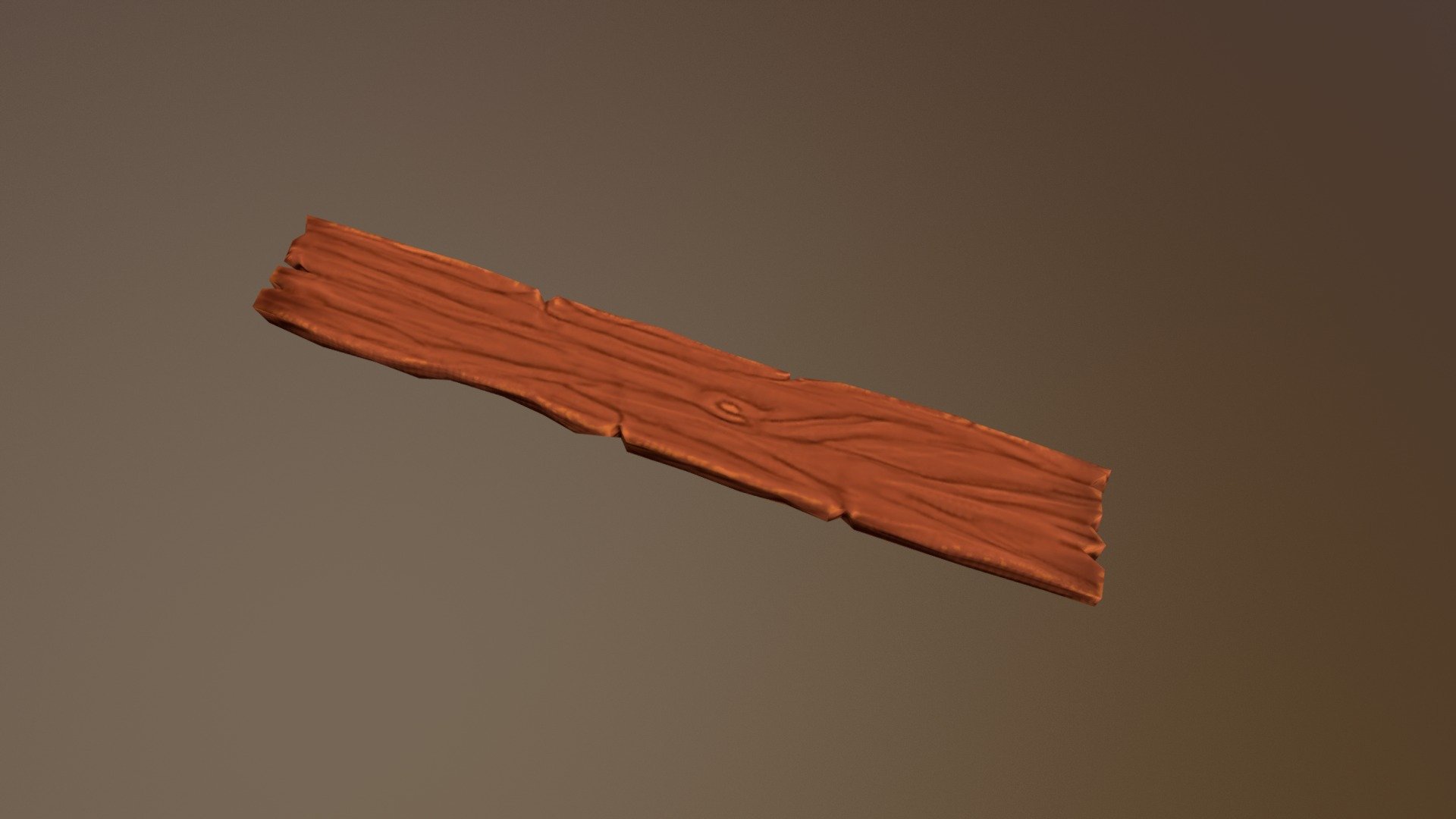 Plank 3d model