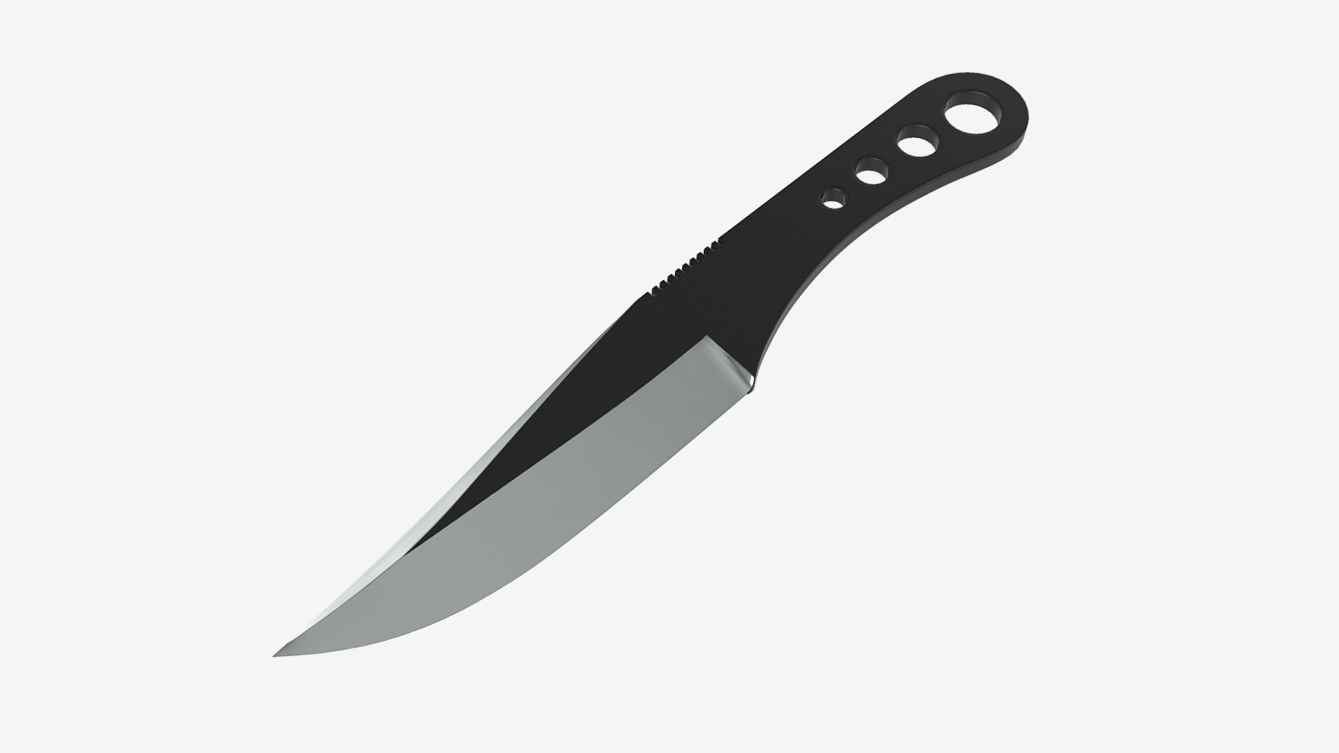 Throwing knife 04 3d model