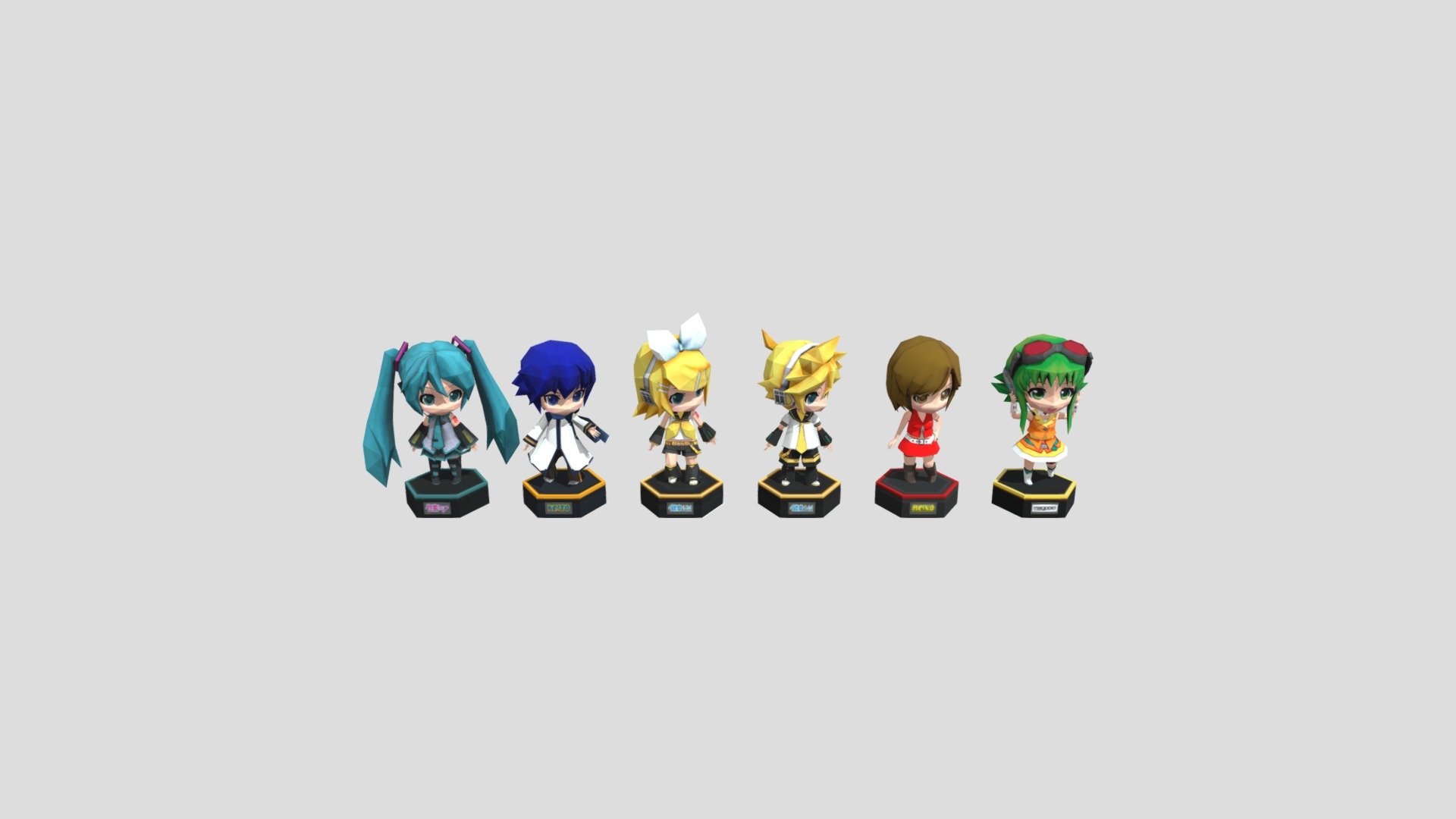 Vocaloid Figures 3d model