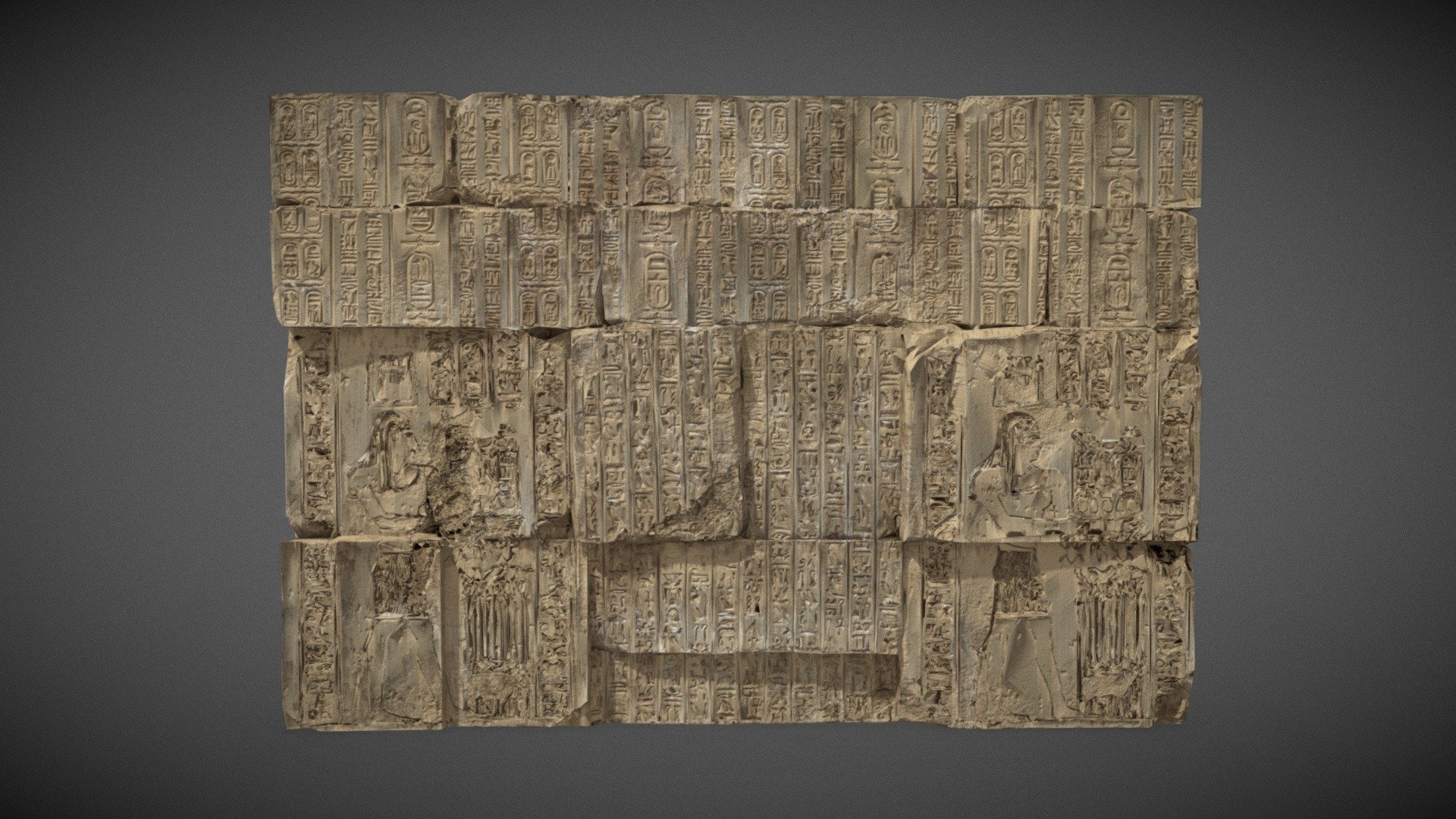 Egypt_Ruin_Wall 2 3d model