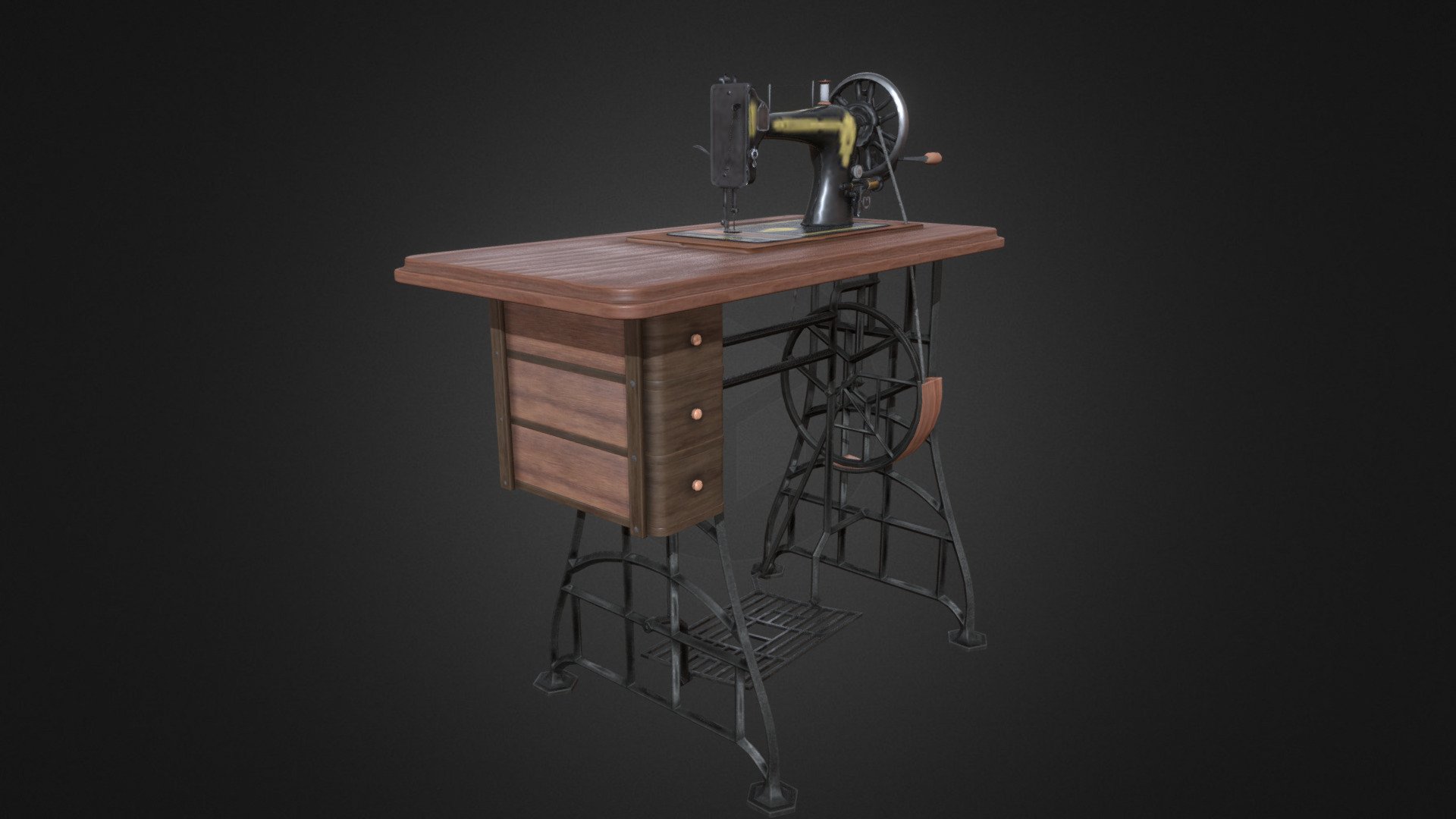 Willoughsby Sewing Machine 3d model