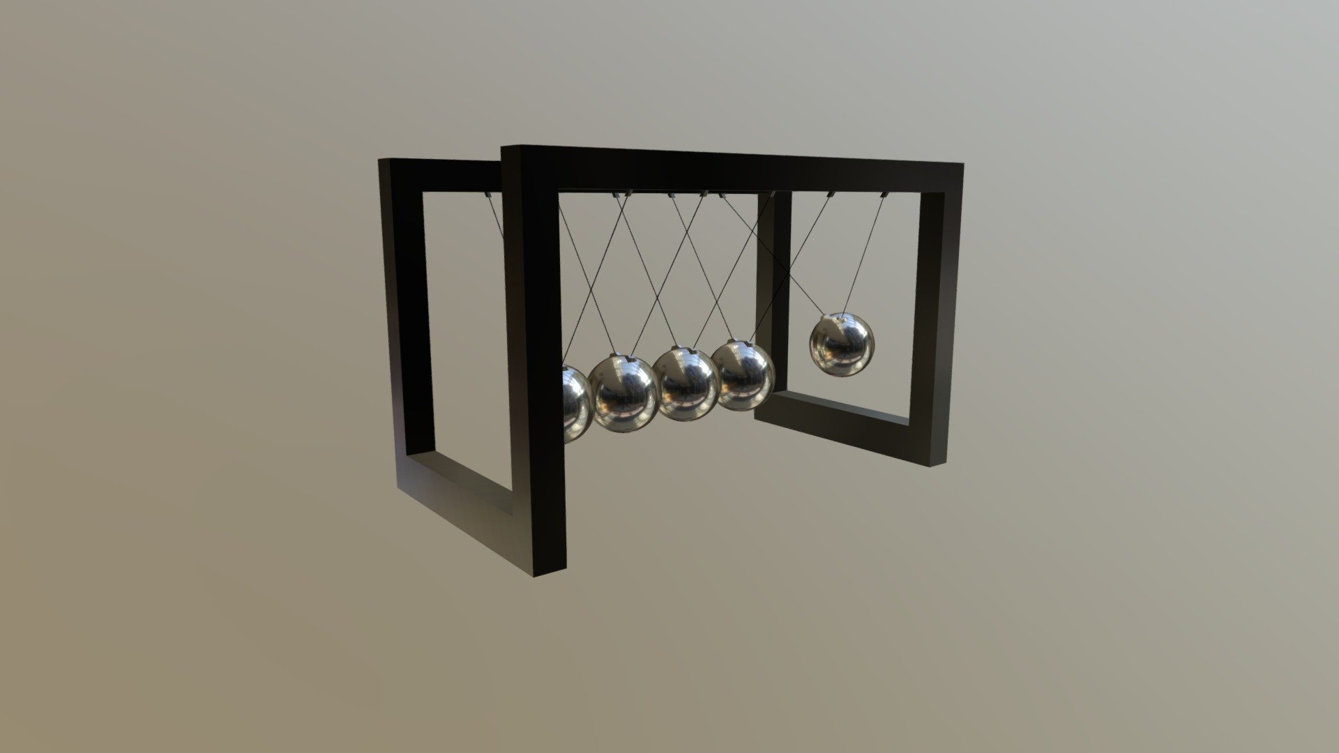 Newtonian Pendulum 3d model