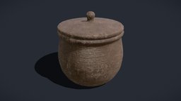 Simple_Clay_Lidded_Pot_FBX