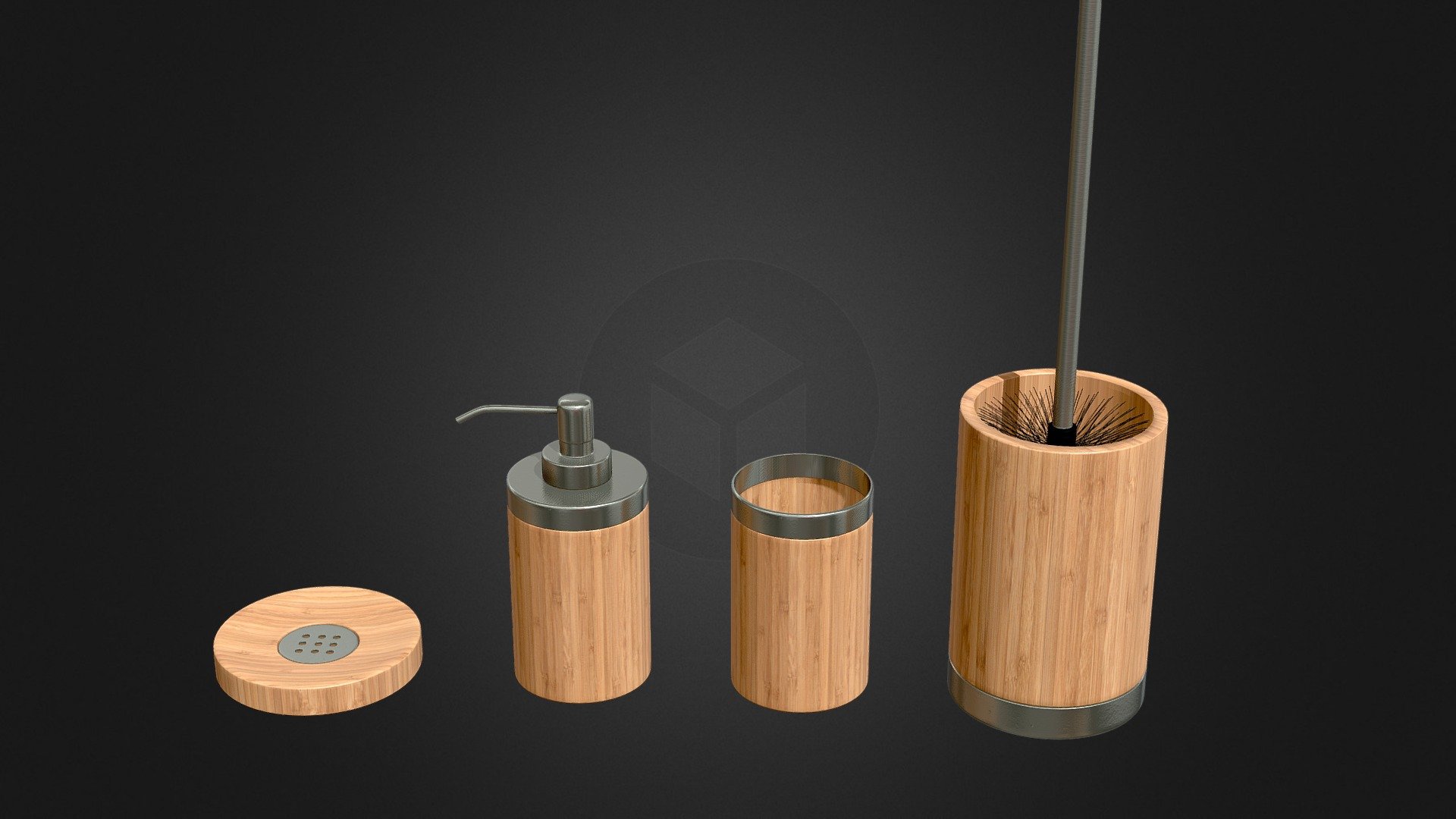 bathroom accesories 3d model