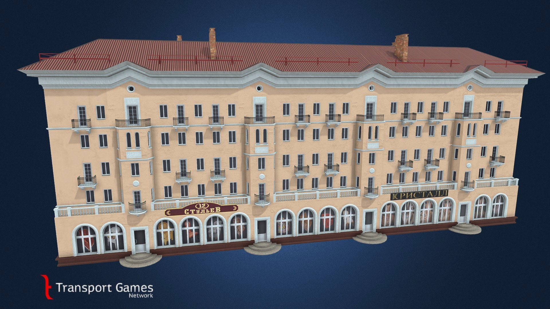 Stalin-era house 3d model