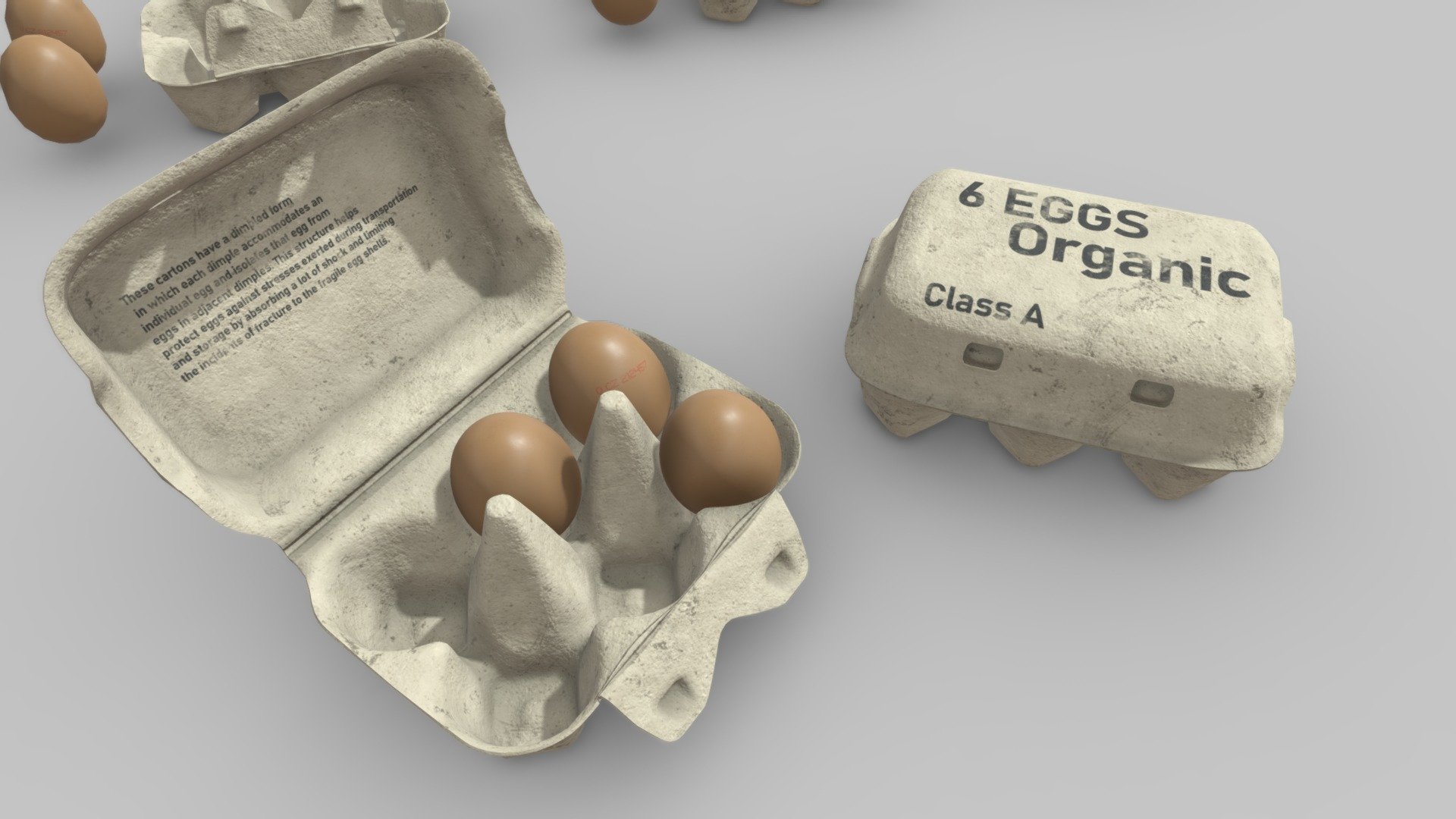 Egg carton 3d model