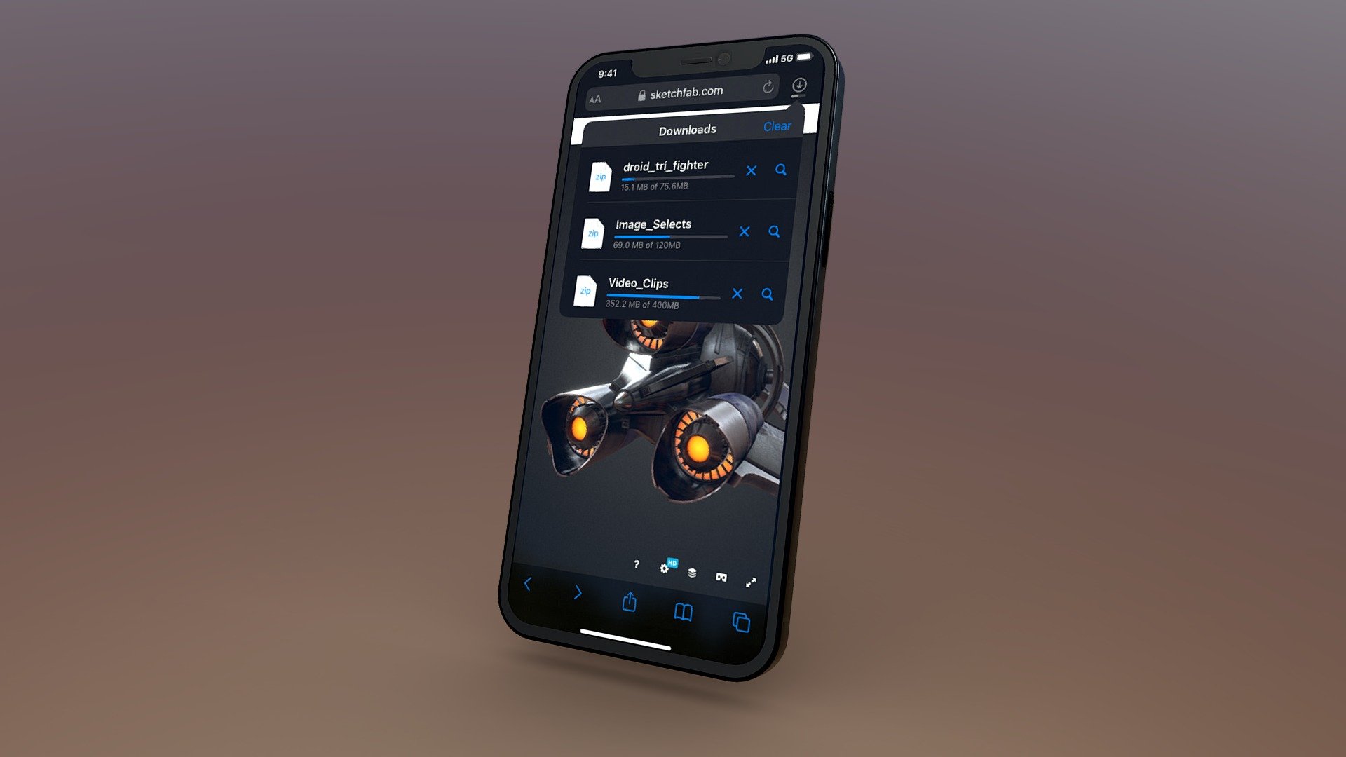 Sketchfab x iPhone 12 Pro 3d model