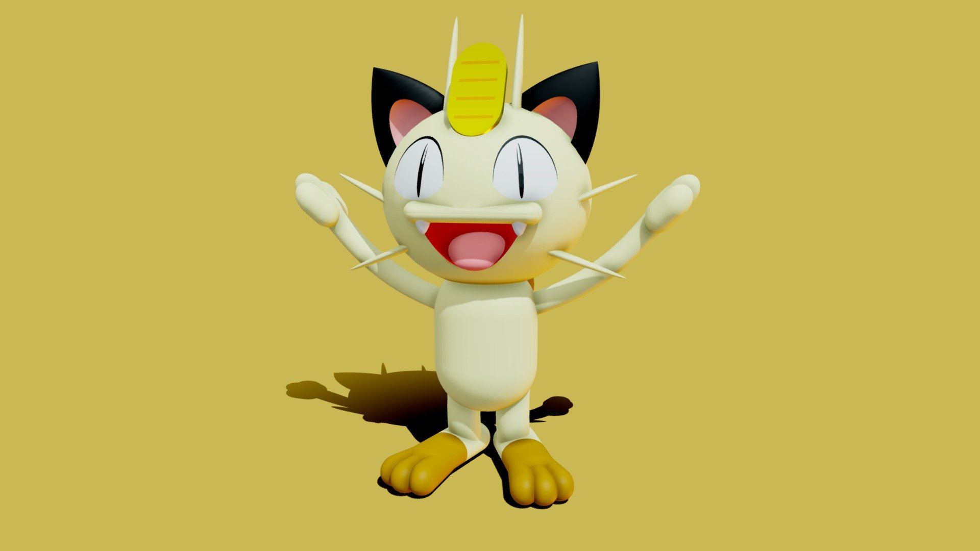 Meowth 3d model