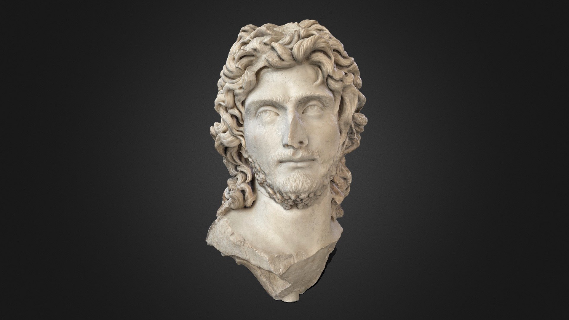 Bust of a ruler, Acropolis Museum 3d model