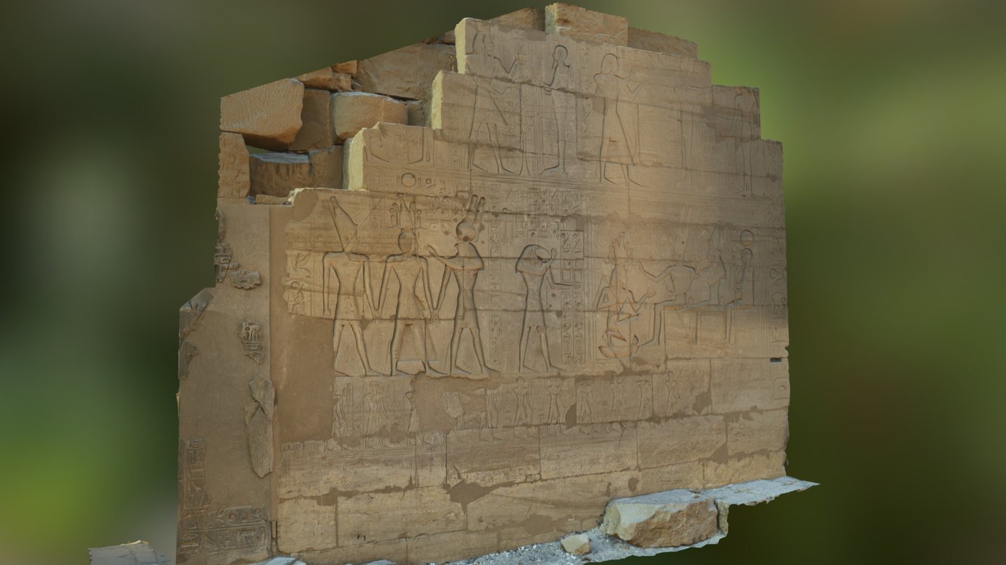 Ramesseum coronation scene (.obj) 3d model