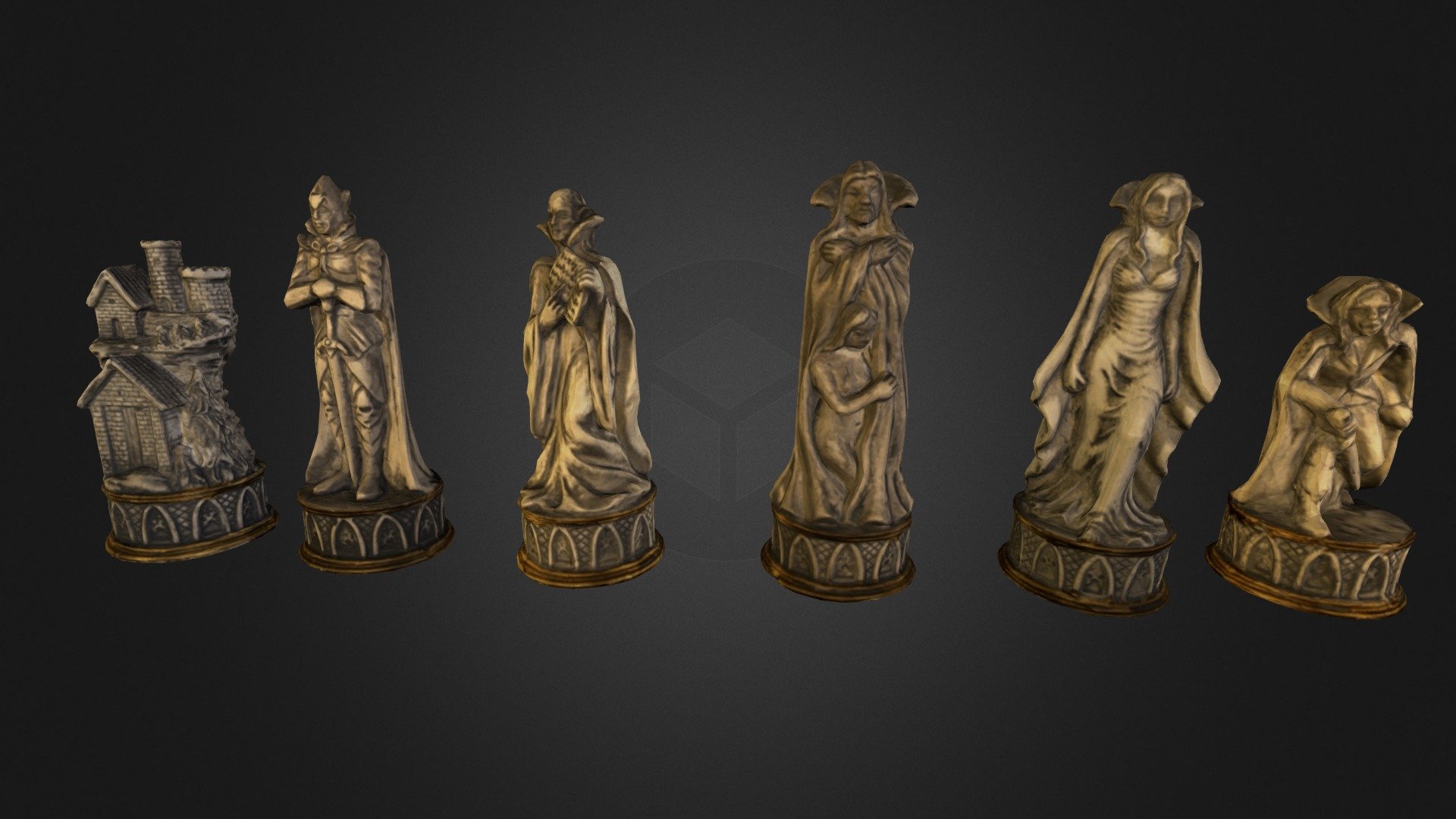 chess figure Vampire 3d model