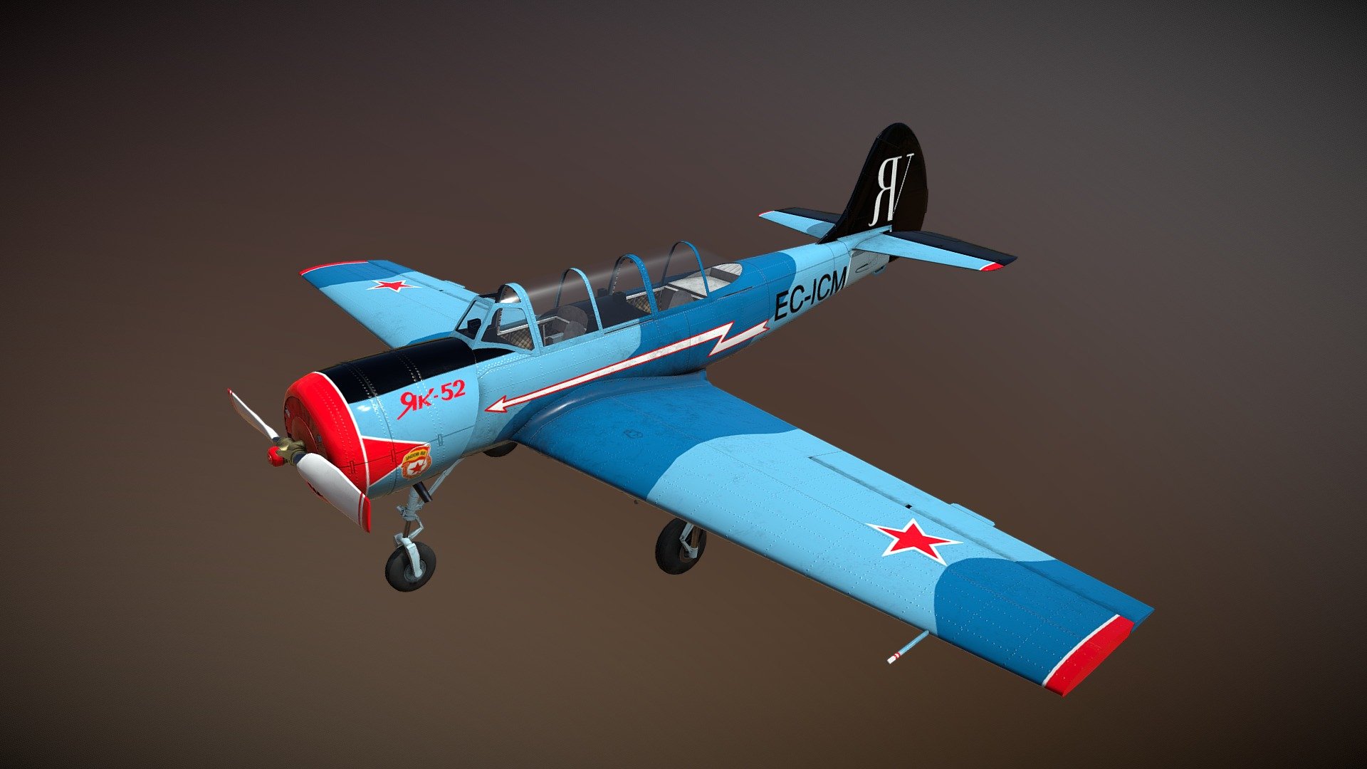 YAK-52 3d model